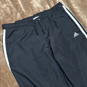 Adidas Navy Track Pants with White Accents